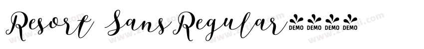 Resort SansRegular字体转换
